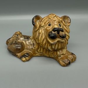 Vintage Lion Planter